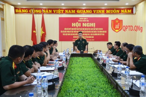 KIỂM TRA TRIỂN KHAI THỰC HIỆN ĐỀ ÁN ĐỔI MỚI CƠ CHẾ QUẢN LÝ TÀI CHÍNH QUÂN ĐỘI TẠI BỘ CHQS TỈNH QUẢNG NGÃI