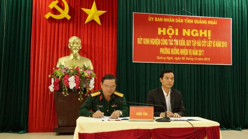 UBND tỉnh Sơ kết thực hiện Đề án tìm kiếm, quy tập hài cốt liệt sĩ giai đoạn 2013-2016