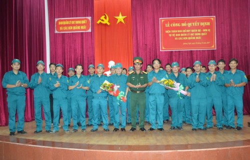 Thành lập Ban CHQS Ban Quản lý KKT Dung Quất và các KCN Quảng Ngãi