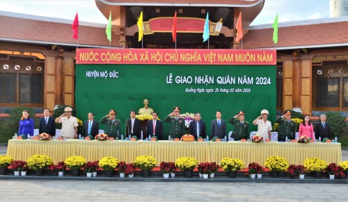 QUẢNG NGÃI: HOÀN THÀNH GIAO, NHẬN QUÂN NĂM 2024