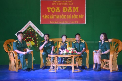 Đại đội Trinh sát sinh hoạt tọa  đàm  “Sáng mãi tình đồng chí, đồng đội”