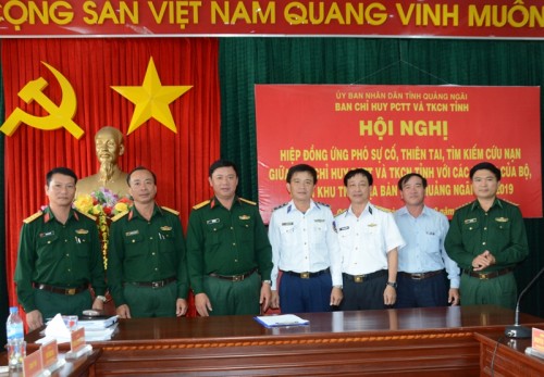 Hiệp đồng công tác ứng phó sự cố, thiên tai và tìm kiếm cứu nạn năm 2019 