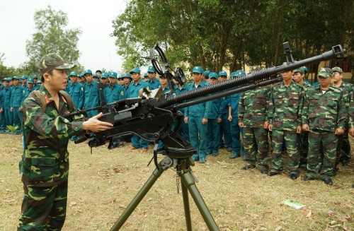 Tập huấn công tác Phòng không nhân dân năm 2019