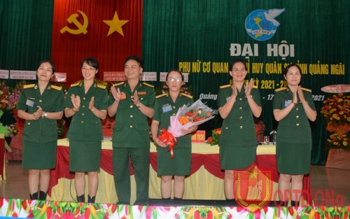 Đại hội Hội Phụ nữ cơ quan Bộ CHQS tỉnh Quảng Ngãi, lần thứ VI, nhiệm kỳ 2021-2026