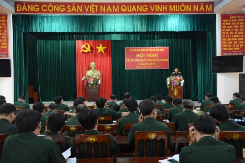 Sơ kết nhiệm vụ QP, QSĐP 6 tháng đầu năm 2017