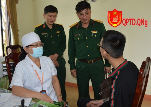 Quân khu 5: Kiểm tra công tác tuyển chọn, gọi công dân nhập ngũ năm 2020 tại Quảng Ngãi