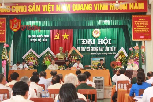 Mộ Đức Đại hội thi đua “Cựu chiến bình gương mẫu” lần thứ VI , giai đoạn (2014-2019). 