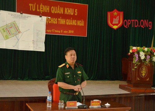 Tư lệnh Quân khu kiểm tra nhiệm vụ quốc phòng, quân sự địa phương tại Bộ CHQS tỉnh.