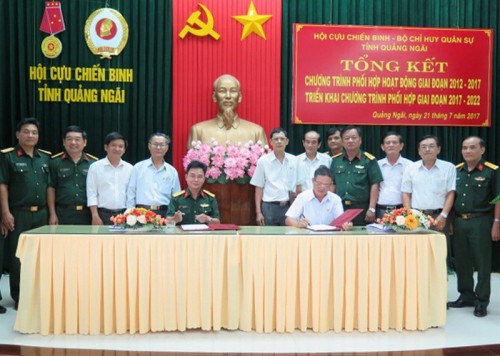 Tổng kết công tác phối hợp Nghị quyết Liên tịch giữa Quân đội Nhân dân và Hội CCB Việt Nam, giai đoạn 2012 – 2017. 