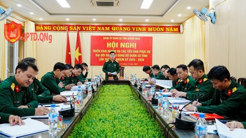 ĐẢNG ỦY QUÂN SỰ TỈNH GIAO NHIỆM VỤ CHO CÁC TIỂU BAN PHỤC VỤ ĐẠI HỘI ĐẠI BIỂU ĐẢNG BỘ QUÂN SỰ TỈNH NHIỆM KỲ 2025-2030