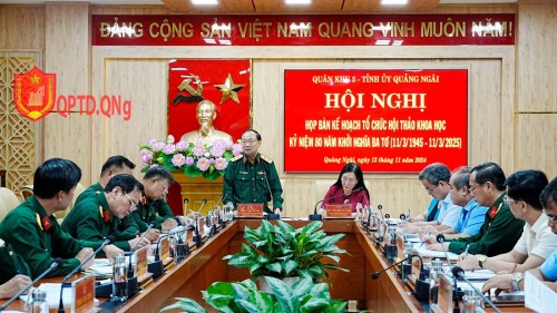 HỌP BÀN KẾ HOẠCH TỔ CHỨC HỘI THẢO KHOA HỌC KỶ NIỆM 80 NĂM KHỞI NGHĨA BA TƠ 