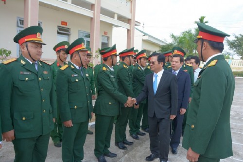 Bí thư Tỉnh ủy thăm, chúc tết lực lượng vũ trang tỉnh