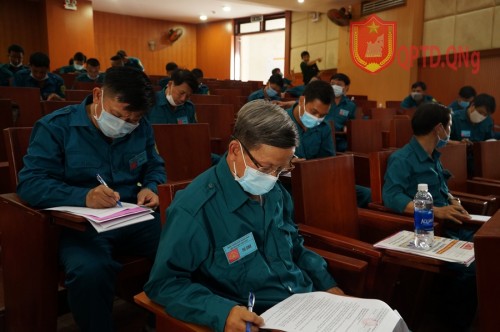 UBND thành phố Quảng Ngãi tổ chức Hội thi pháp luật về Dân quân tự vệ năm 2021.