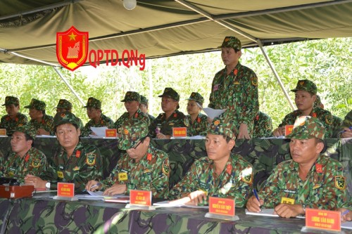 Sư đoàn 307 diễn tập chỉ huy - Cơ quan 1 bên – 2 cấp.