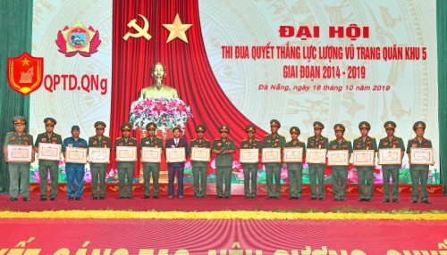 Đại hội Thi đua Quyết thắng Quân khu 5 lần thứ XVI, giai đoạn 2014 - 2019. 