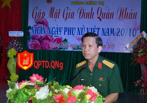 Phòng Chính trị - Bộ CHQS tỉnh đã tổ chức buổi gặp mặt gia đình quân nhân.