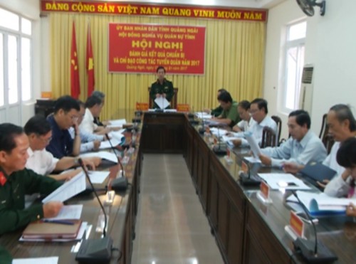 Hội đồng nghĩa vụ quân sự tỉnh đã tổ chức hội nghị triển khai công tác chuẩn bị giao quân năm 2017