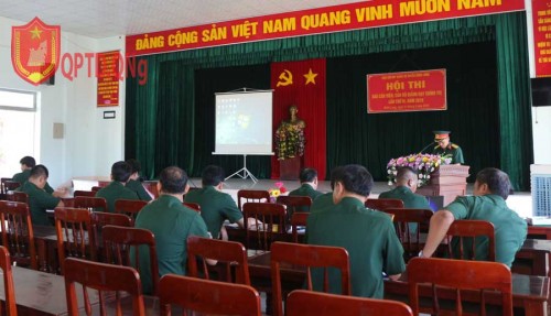 Đảng ủy quân sự  huyện Minh Long tổ chức Hội thi báo cáo viên, cán bộ giảng dạy giỏi năm 2019