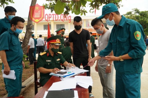 Bình Sơn  huy động quân nhân dự bị kiểm tra sẵn sàng động viên cho Trung đoàn BB887 năm 2021.