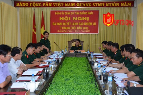 Đảng ủy Quân sự tỉnh ra Nghị quyết lãnh đạo thực hiện nhiệm vụ 6 tháng cuối năm 2019. 