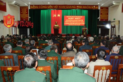 Bộ CHQS tỉnh Quảng Ngãi gặp mặt cán bộ Quân đội nghỉ hưu, nghỉ 