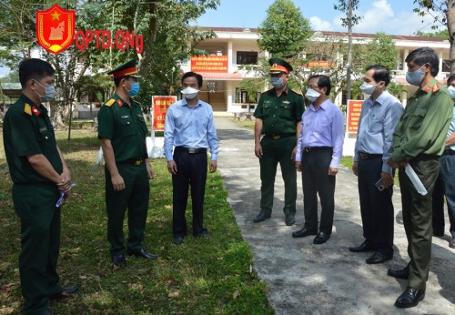 Bí thư Tỉnh ủy kiểm tra công tác phòng chống dịch Covid – 19.