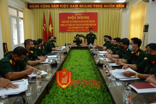 Quân khu 5 hội nghị quán triệt, giao nhiệm vụ cho cán bộ LLVT Quân khu tham gia HĐND các cấp nhiệm kỳ 2021-2026.