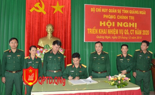 Các cơ quan Bộ CHQS tỉnh triển khai nhiệm vụ công tác chuyên ngành năm 2020.