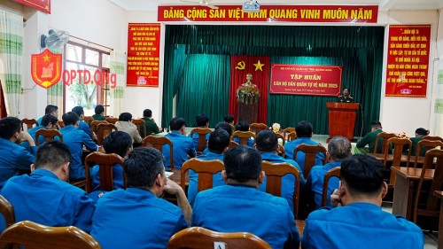 HƠN 100 CÁN BỘ CHỈ HUY TRƯỞNG CẤP XÃ VÀ BAN CHỈ HUY CƠ QUAN, TỔ CHỨC TRONG TỈNH THAM GIA TẬP HUẤN NĂM 2025.