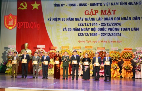 QUẢNG NGÃI GẶP MẶT KỶ NIỆM 80 NĂM NGÀY THÀNH LẬP QUÂN ĐỘI NHÂN DÂN VIỆT NAM