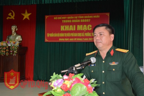 90 đồng chí Bí thư đoàn xã, phường, thị trấn được huấn nhiệm vụ quốc phòng, quân sự địa phương