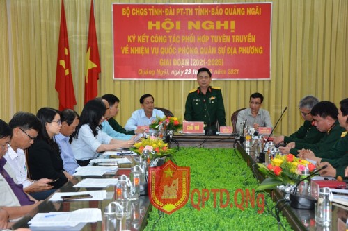 Ký kết công tác phối hợp tuyên truyền nhiệm vụ Quốc phòng, Quân sự địa phương, giai đoạn 2020-2025